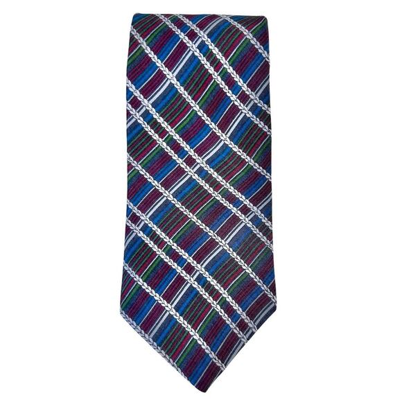 MISSONI Vintage DEADSTOCK 55" Multi Color Silk Made in Italy - Picture 2 of 7